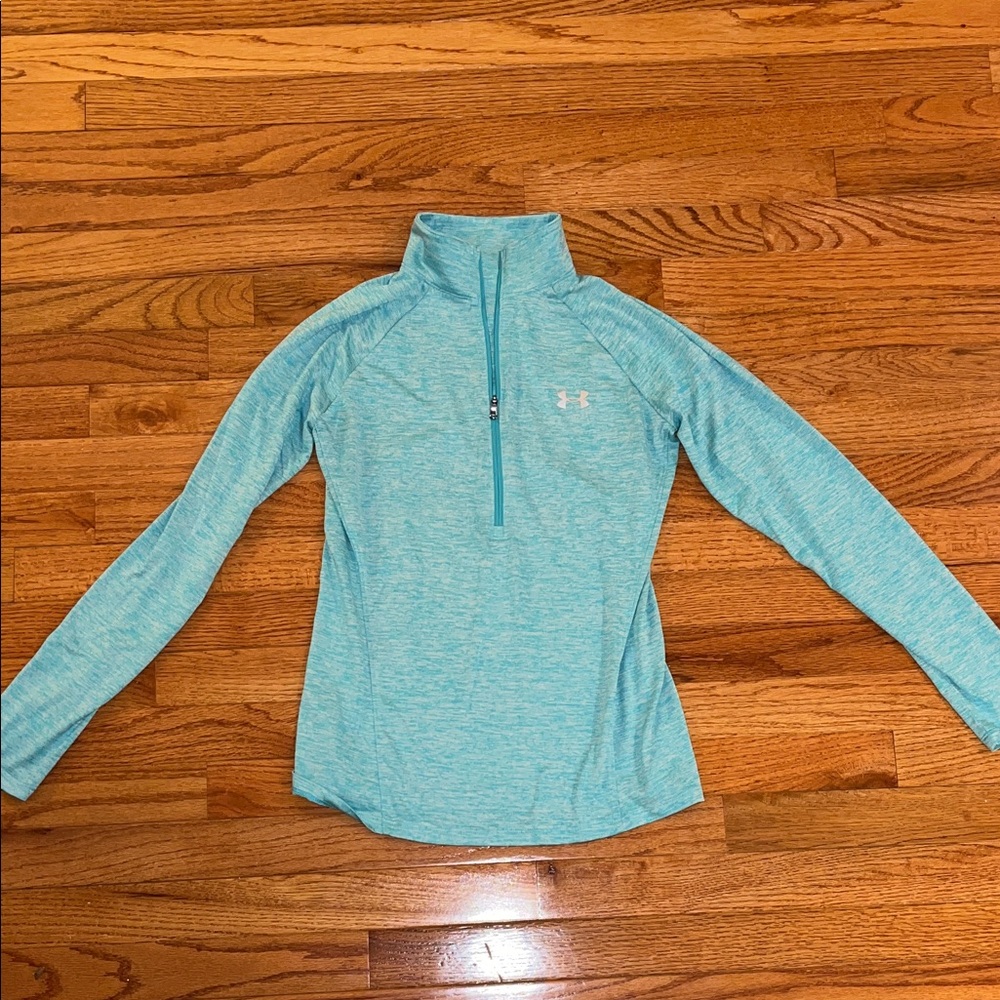 Under Armour Teal Quarter Zip Pullover